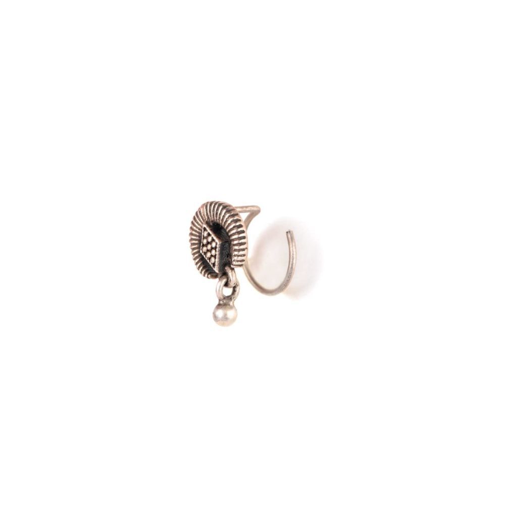 Shaya by CaratLane Antique Didas Holiday Nose Pin in 925 sterling silver
