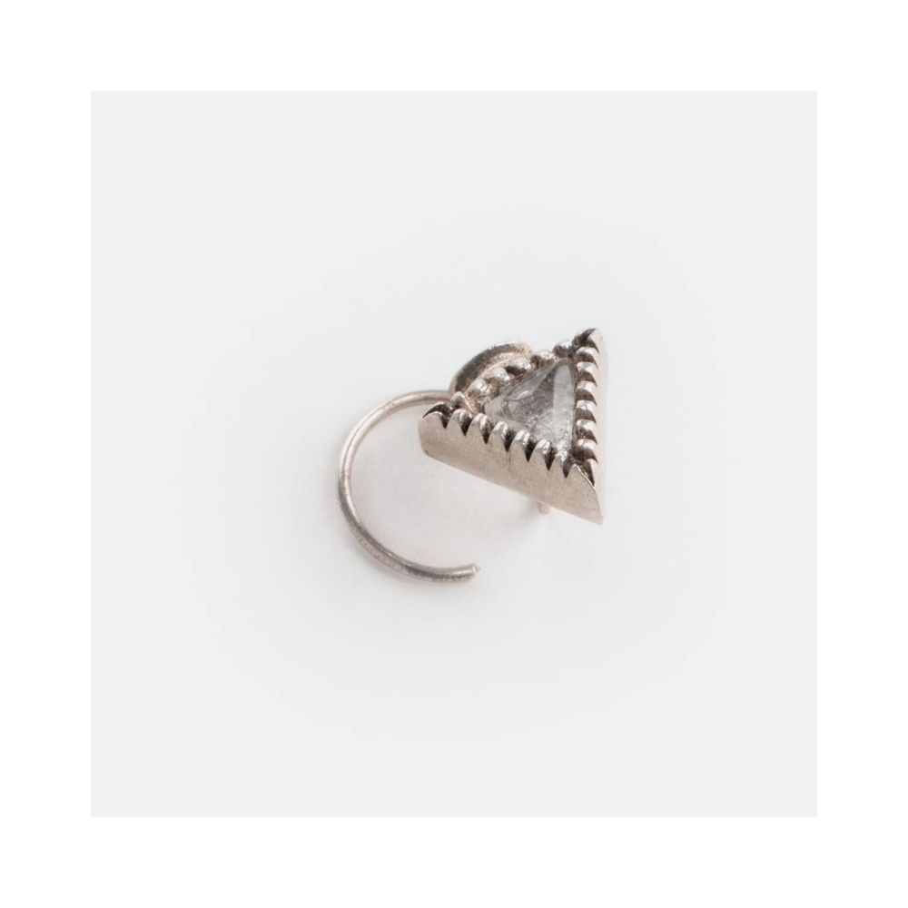 Shaya by CaratLane Emma Nose Ring in 925 Oxidised Silver in 925 sterling silver