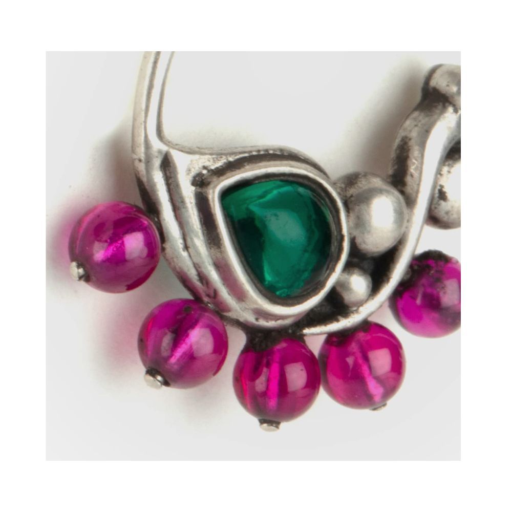 Shaya by CaratLane Feeling Suhino Oxidised Nose Ring in 925 sterling silver