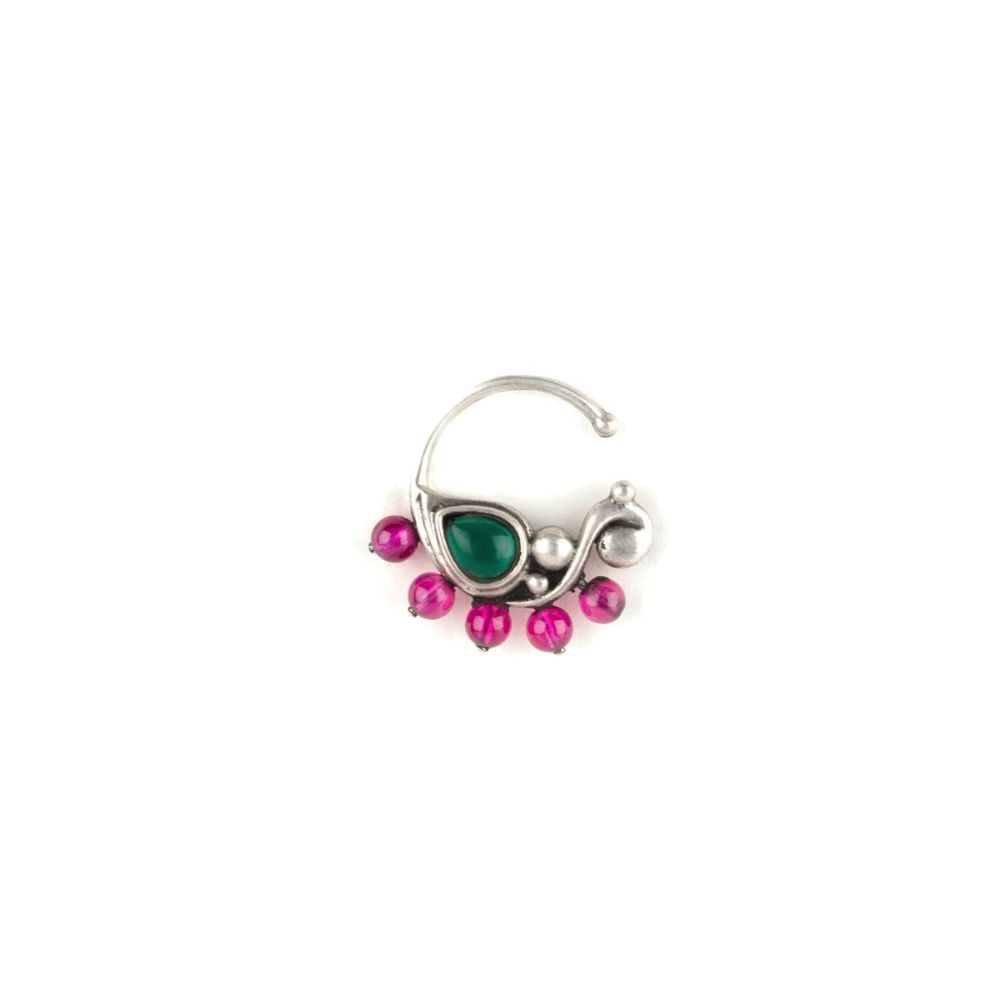 Shaya by CaratLane Feeling Suhino Oxidised Nose Ring in 925 sterling silver