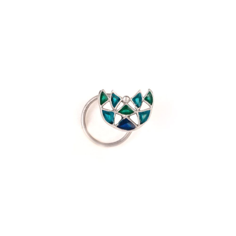 Shaya by CaratLane Oxidised Owning My Extreme Drama Nose Pin in 925 sterling silver
