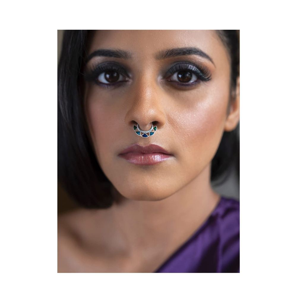 Shaya by CaratLane Oxidised Owning My Intense OTTness Septum Ring in 925 sterling silver