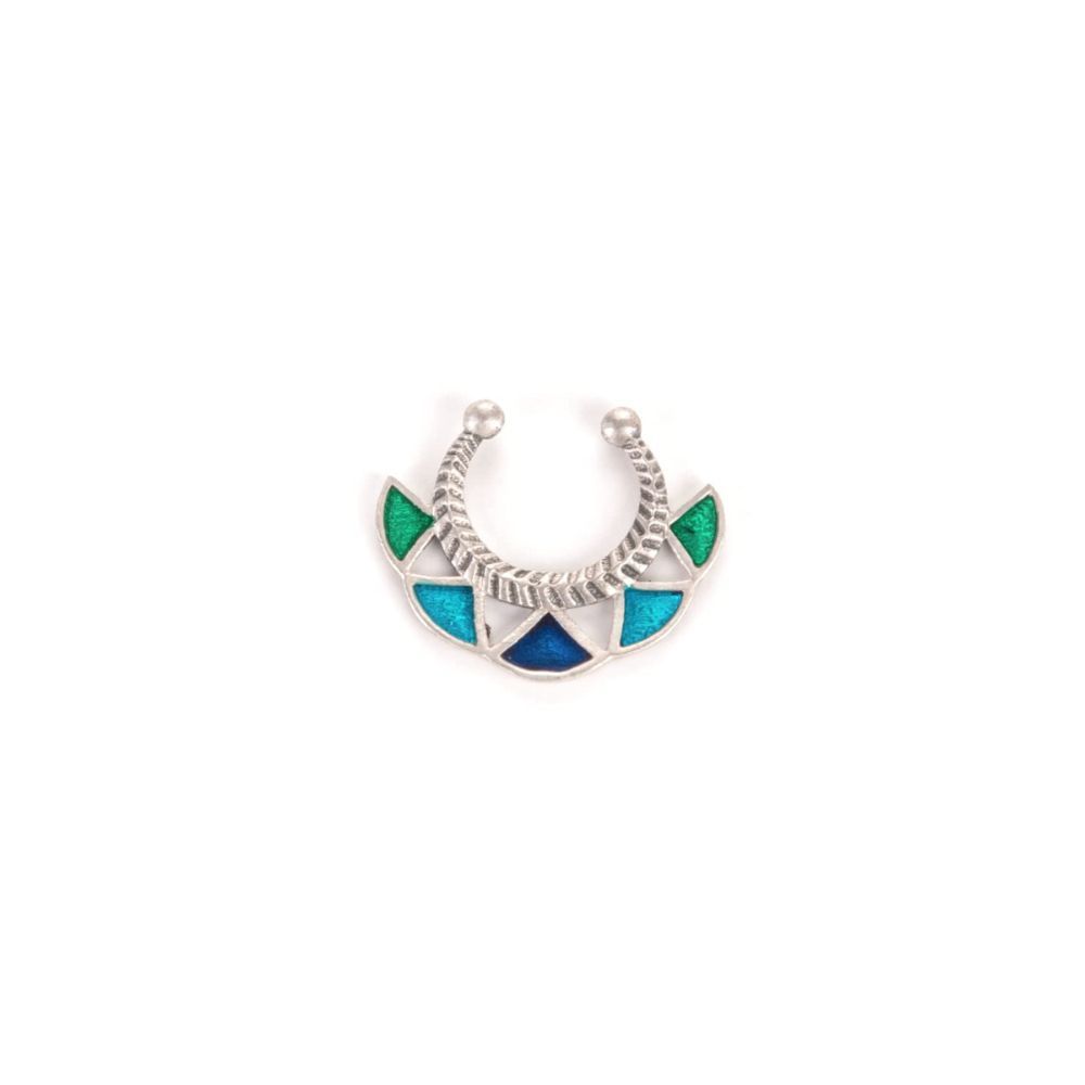 Shaya by CaratLane Oxidised Owning My Intense OTTness Septum Ring in 925 sterling silver