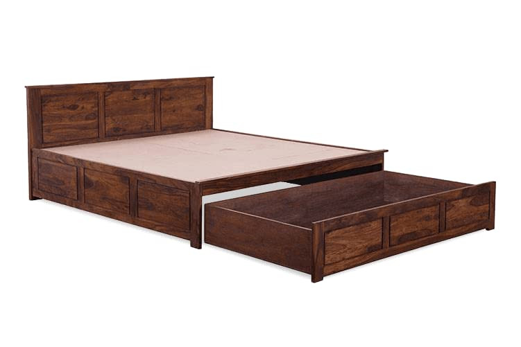 Sheesham Wood King Size Bed with Box Storage for Bedroom Furniture Wooden Palang for Living Room Furniture  Honey Finish Dual - Image 11