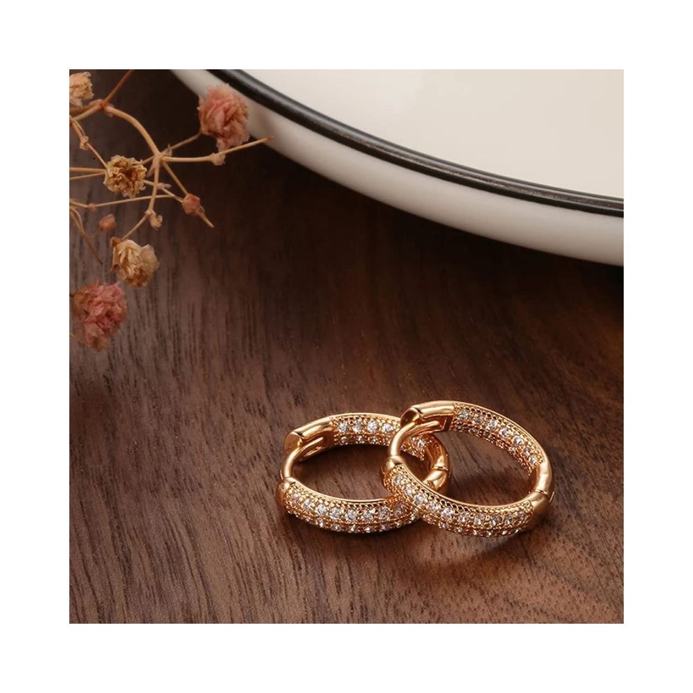 2 Tier Waterfall Gold Bali Jhumkas