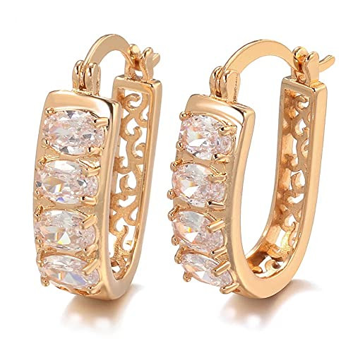 fcity.in - Twinkling Fancy Nose Pin Earring Gold Plated Ad American Diamond