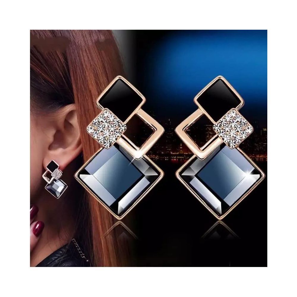 Shining Diva Fashion Copper Italian Designer Collection Drop Earrings for Women (Blue)(rrsd9690er)