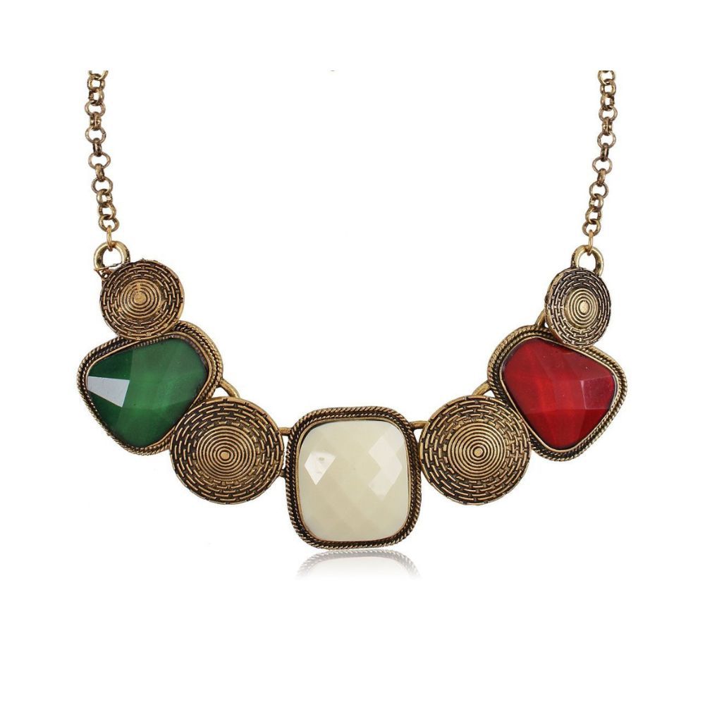 Shining Diva Fashion Necklace for Women (Multi-Colour) (pi6605np)