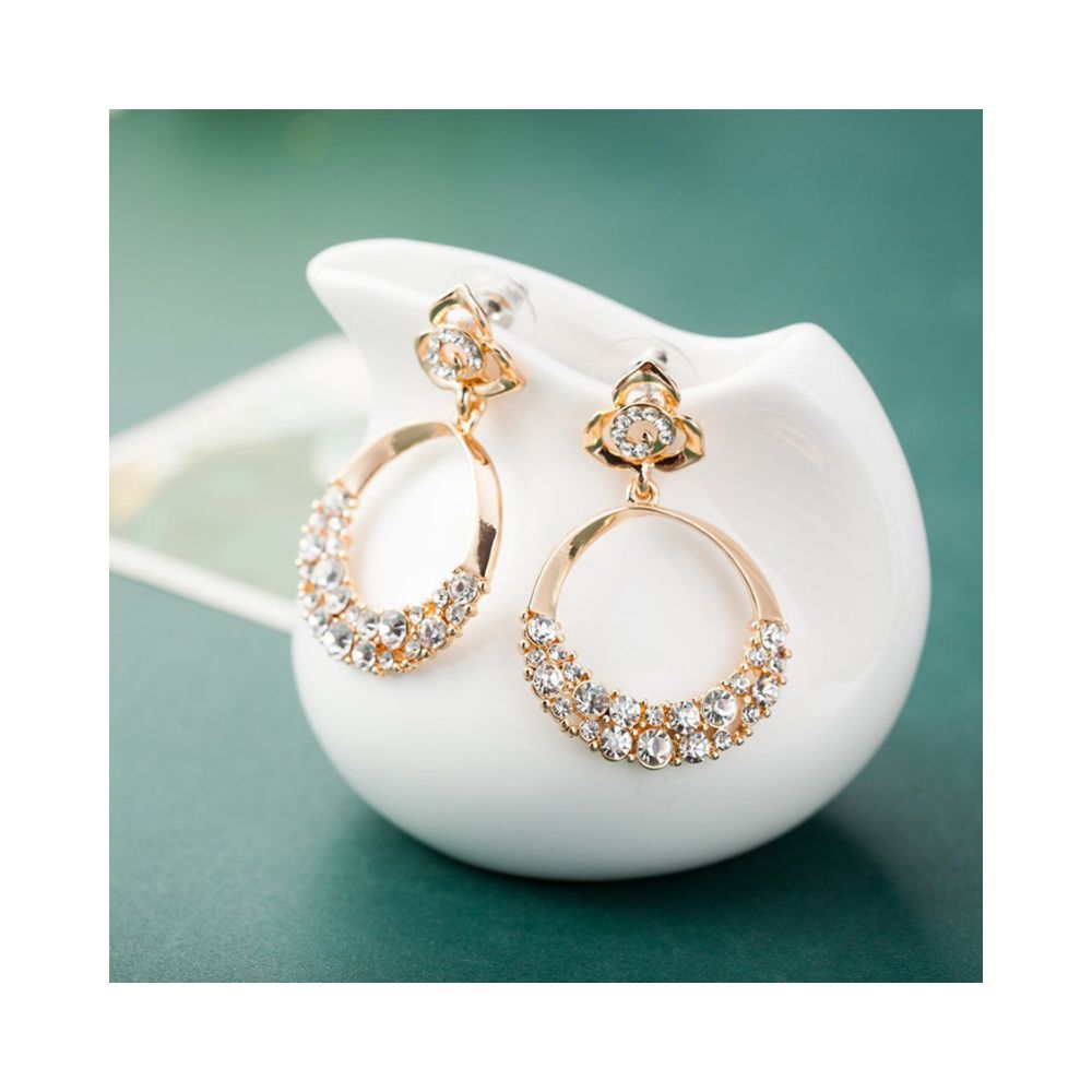 Buy | Fashion Acrylic Pearl Crystal Circle Butterfly Heart Flower Punk Gold  Hoop Oversize Metal Earring For Women And Girls-Style 2-Eepleberry