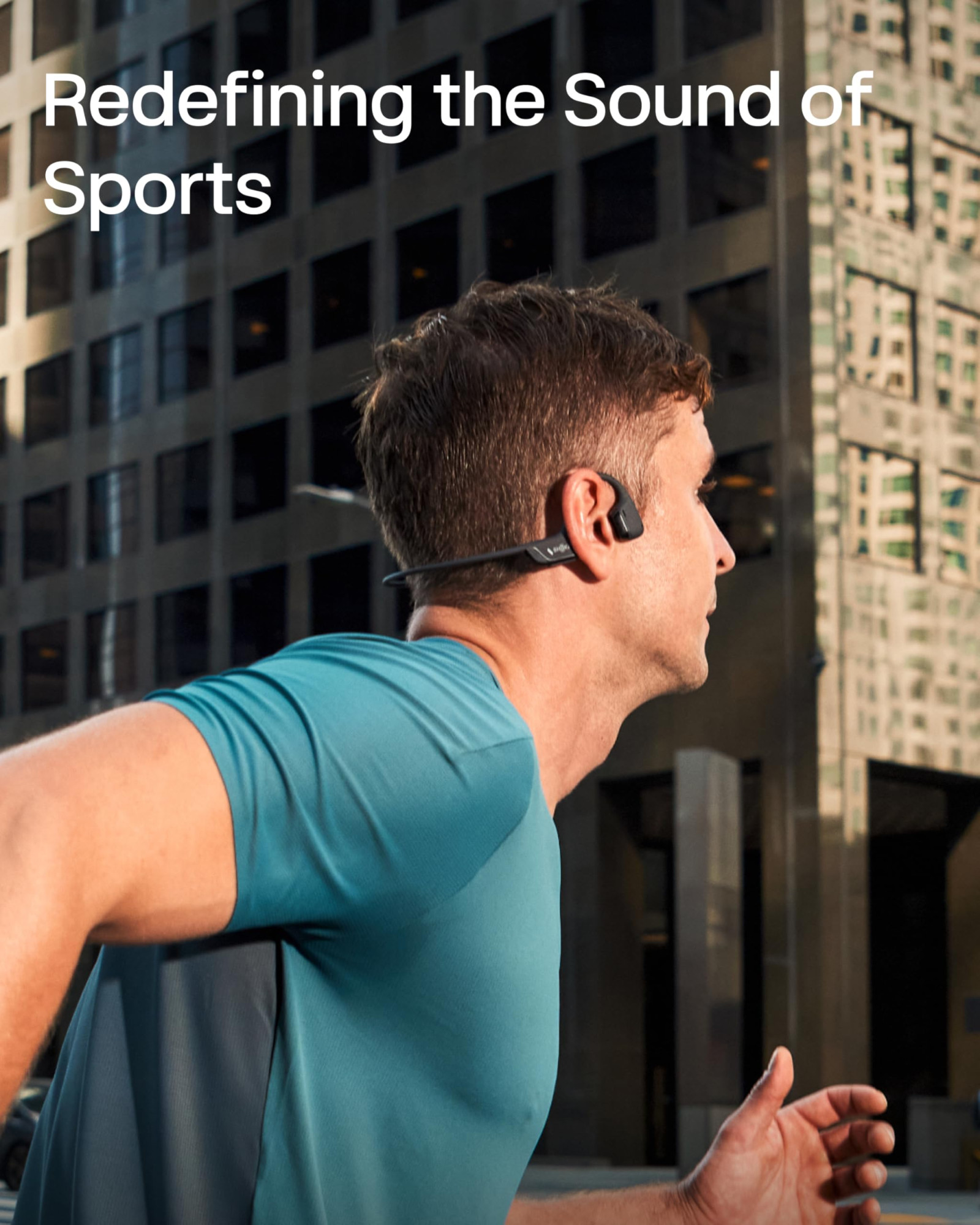 SHOKZ OpenRun Pro 2 Bone Conduction Sports Headphones Open-Ear Wireless Earphones with Bluetooth 53 Noise Cancelling Mics IP55 Waterproof 12h Playtime for Running USB-C Qiuck Charge Black