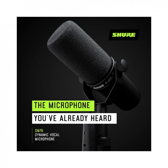 Shure SM7B Cardioid Vocal Dynamic Microphone