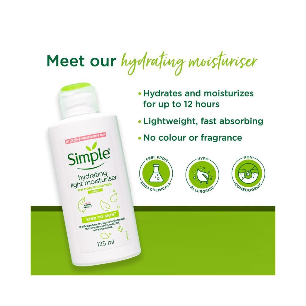 Simple Kind to Skin Hydrating Light Moisturiser| Face Cream for All Skin Types
