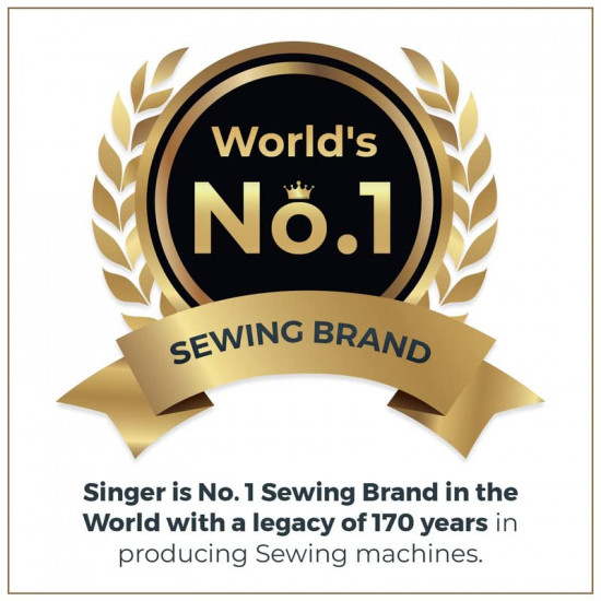 Singer Promise 1408 Automatic Zig-Zag Electric Sewing Machine, 8 Built-in Stitches, 24 Stitches Functions (White) Metal Frame