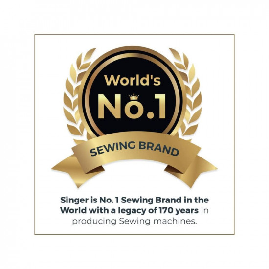 Singer Promise 1412 Automatic Zig-Zag Electric Sewing Machine, 12 Built-in Stitches, 18 Stitch Functions (White) Metal Frame