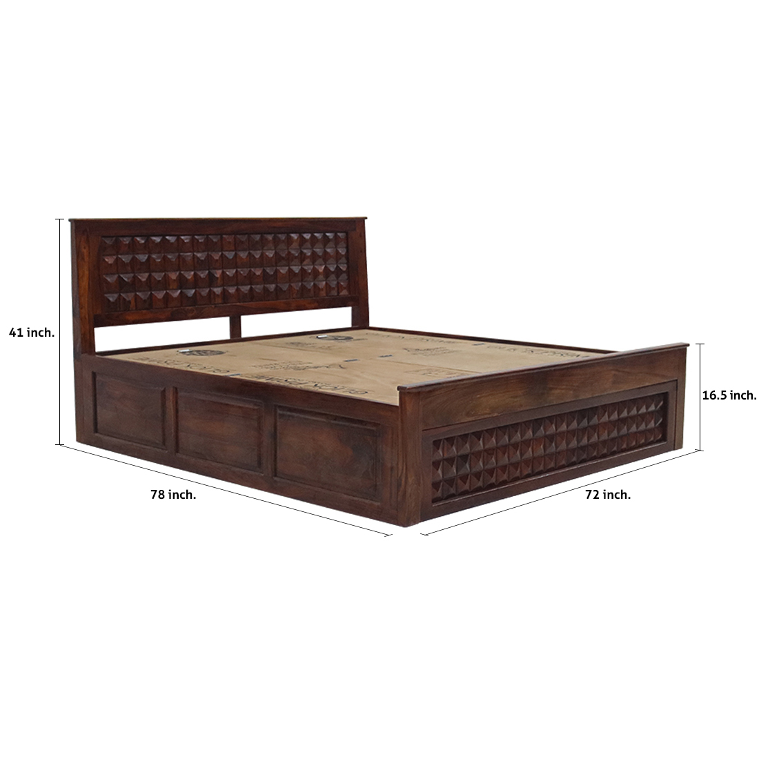 Double cart store bed size