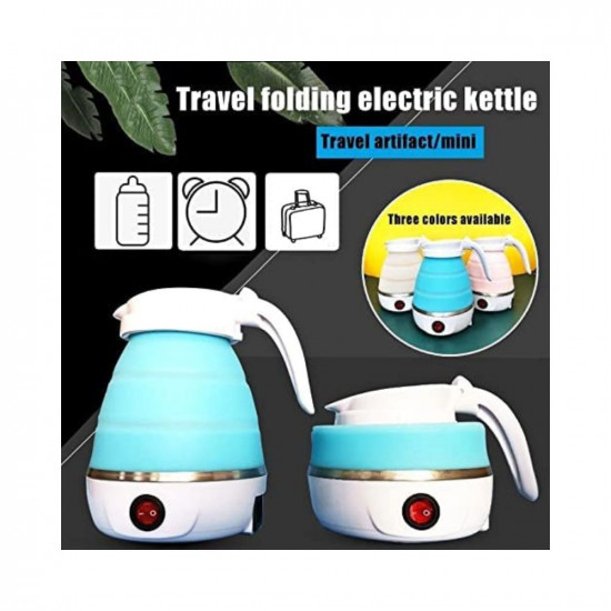 SKADIOO Electric Kettle Hot Water Kettle 600-Watt Portable kettle for Travel Foldable Kettle for Hot waterTea kettle For instant Tea  Coffee Maker  kettle for office desk color may vary