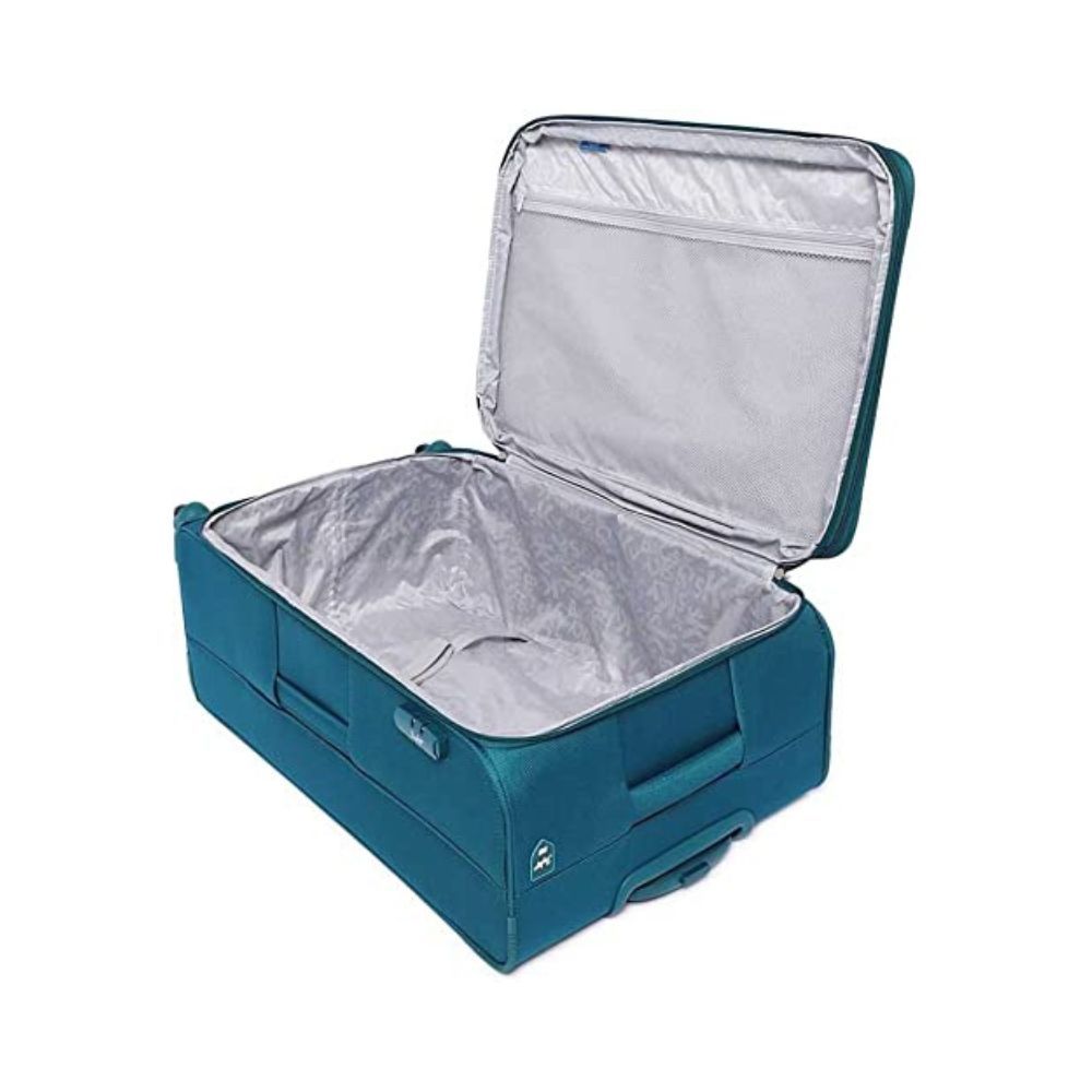 Skybags Electra Polyester Softsided Suitcase (Blue and Brown, 68 cm, STELCW68BEN)