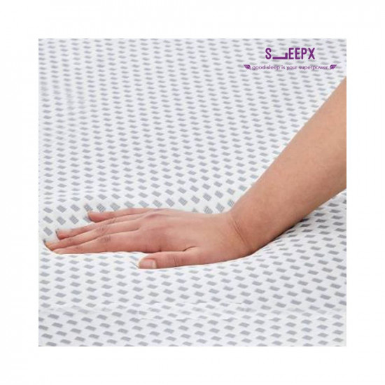 SleepX Dual Comfort Mattress 6 inch Double Bed Size, High Density (HD) Foam- Medium Soft & Hard (Orange, 72x48x6 Inches)