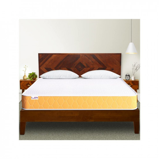 SleepX Dual Comfort Mattress 6 inch King Bed Size, High Density (HD) Foam- Medium Soft & Hard (Orange, 78x72x6 Inches)
