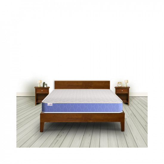 SleepX Ortho Cool Gel Plus Quilted 6 inch Single Bed Size, Memory Foam Mattress (Light Blue, 75x36x6)