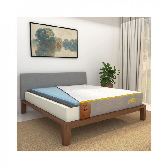 SleepyCat Original Mattress | 10 Years Warranty | 100 Nights Trial | Ortho 3-Layered Medium Firm 6-inch Memory Foam Mattress with Bamboo Cover (Queen Size, 78x60x6 inches)