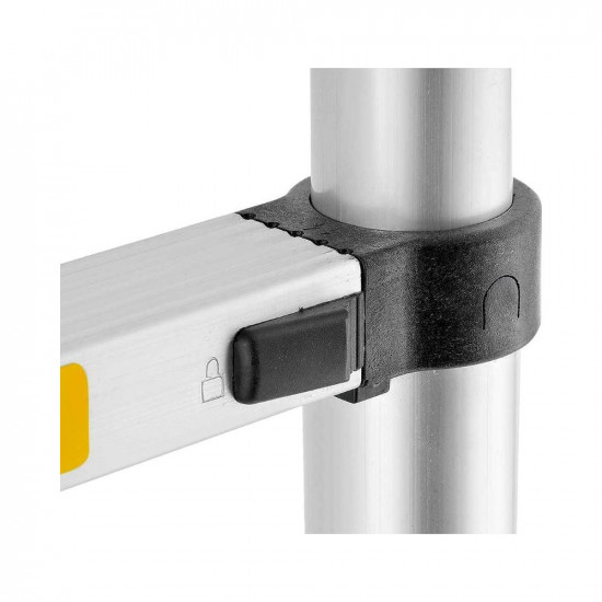 Smarty 3.8 Meter Portable Aluminium Telescopic Ladder (12.5 Feet), Silver