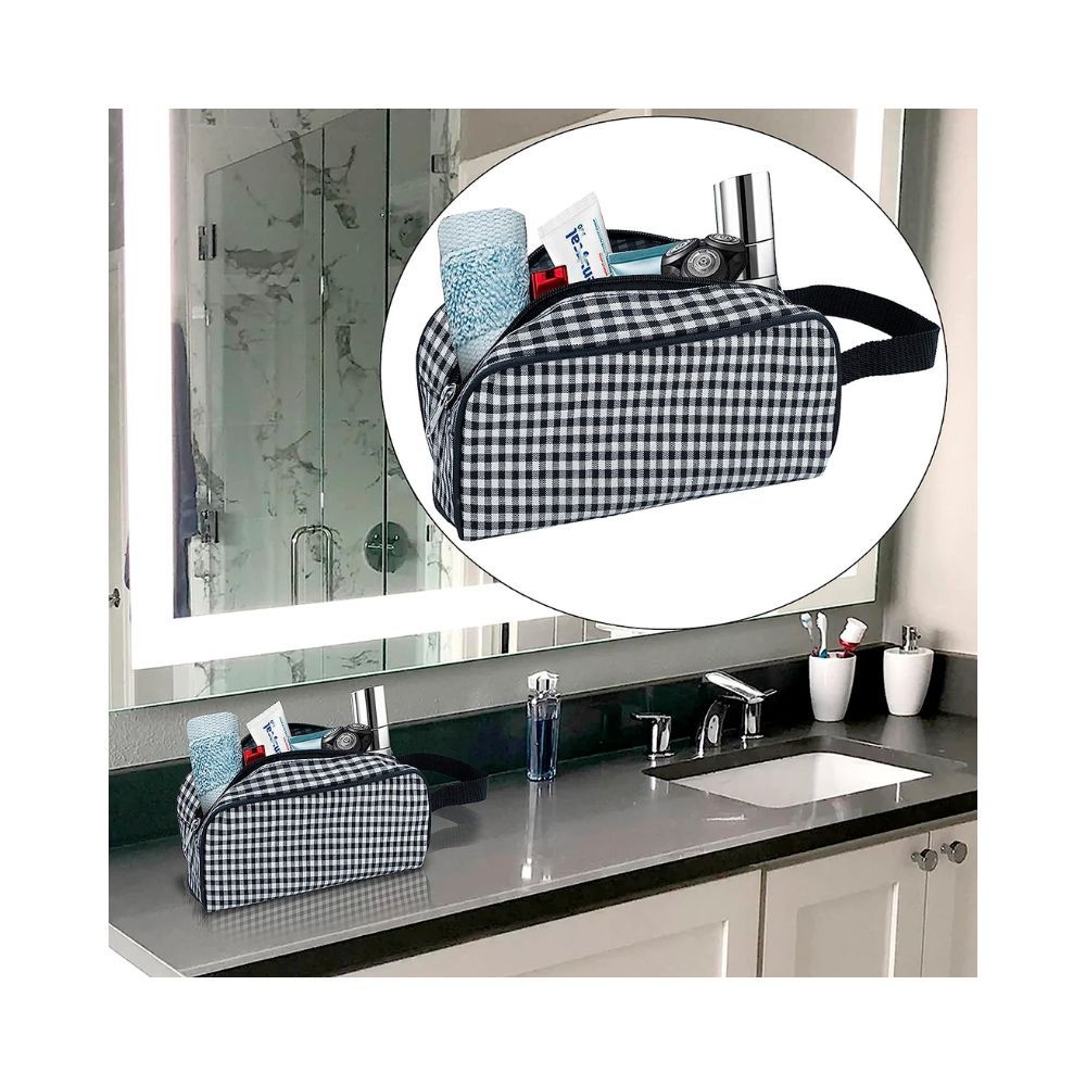 SNDIA 3 Piece Different Size Travel Toiletry Shaving Cosmetic Makeup Kit