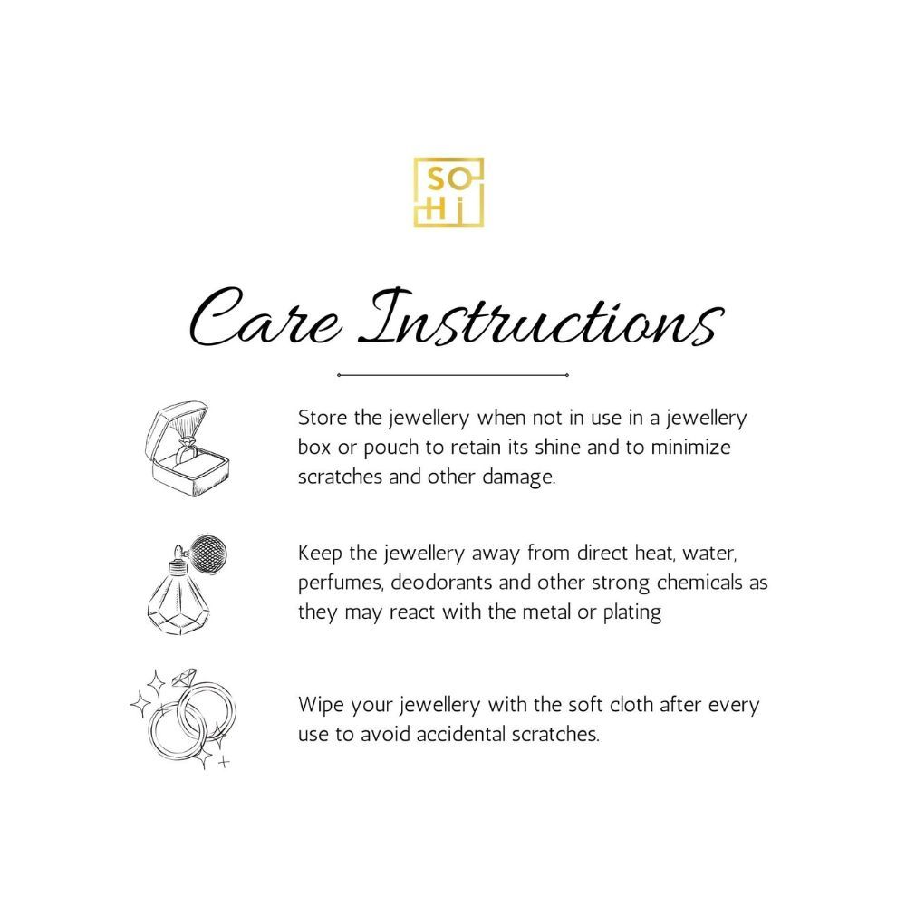 SOHI Butterfly Inspired Rectangle Earrings set for women