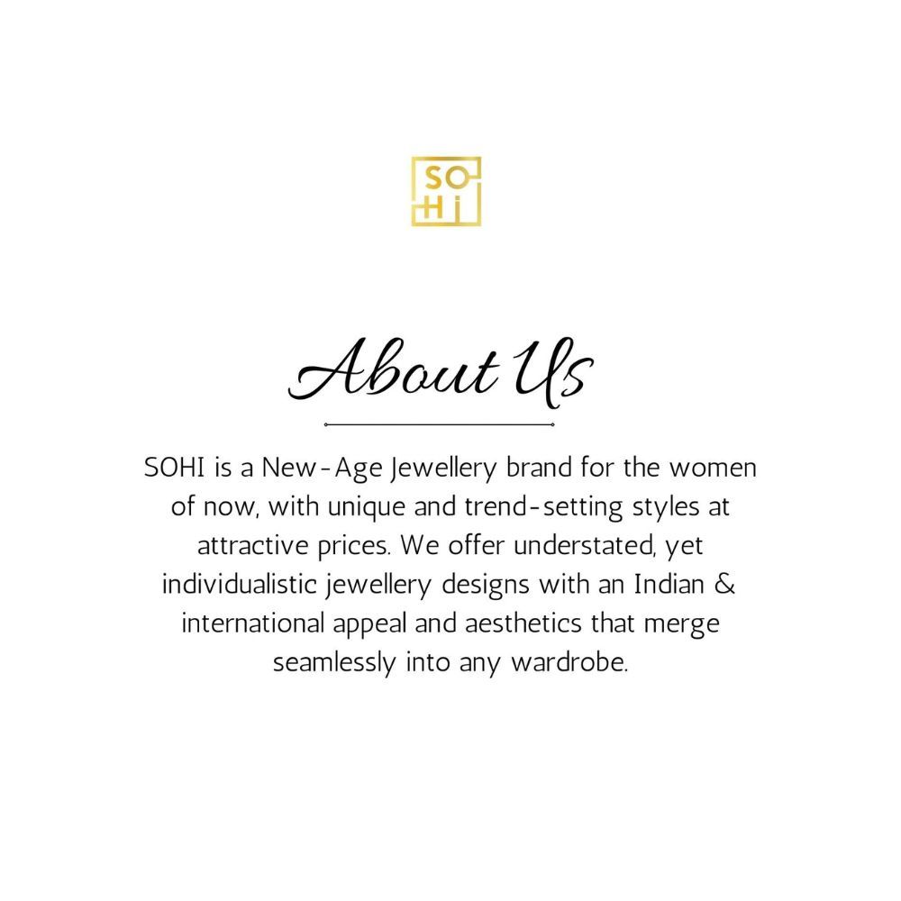 SOHI Women's Silver Plated Designer Drop Earrings (SOHEAR9278)