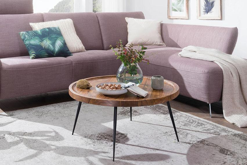 Solid Wood Indiana Lass Round Coffee Table  Honey - Image 10