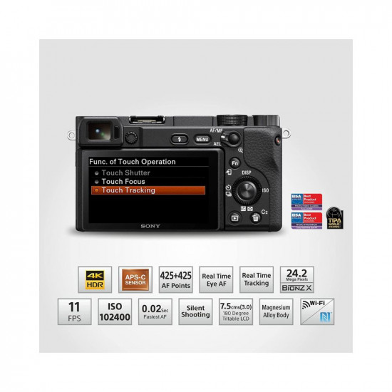 Sony Alpha ILCE-6400L 24.2MP Mirrorless Camera (Black)