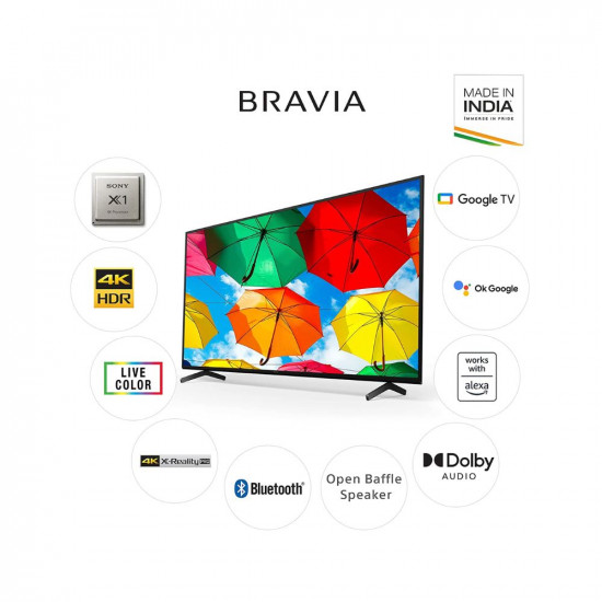 Sony Bravia 108 cm (43 inches) 4K Ultra HD Smart LED Google TV KD-43X74K (Black)