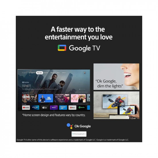 Sony Bravia 139 cm (55 inches) 4K Ultra HD Smart LED Google TV KD-55X74K (Black)