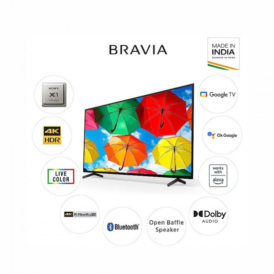 Sony Bravia 139 cm 55 inches 4K Ultra HD Smart LED Google TV KD 55X74K Black