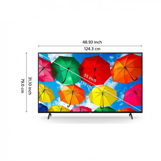 Sony Bravia 139 cm (55 inches) 4K Ultra HD Smart LED Google TV KD-55X74K (Black)