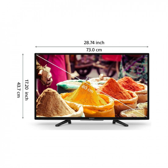 Sony Bravia 80 cm (32 inches) HD Ready Smart LED Google TV KD-32W820K (Black) (2022 Model) | with Alexa Compatibility