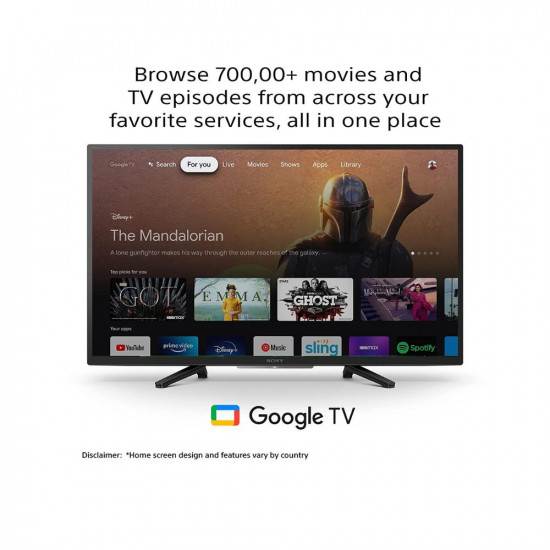 Sony Bravia 80 cm 32 inches HD Ready Smart LED Google TV KD 32W820K Black 2022 Model