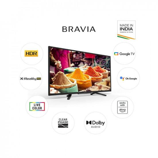 Sony Bravia 80 cm 32 inches HD Ready Smart LED Google TV KD 32W820K Black 2022 Model