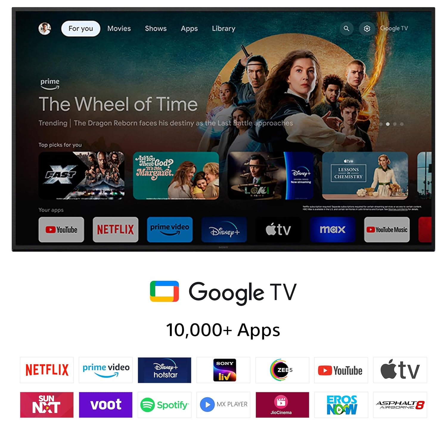 Sony BRAVIA 80 cm 32 inches HD Ready Smart LED Google TV KD-32W835 Black