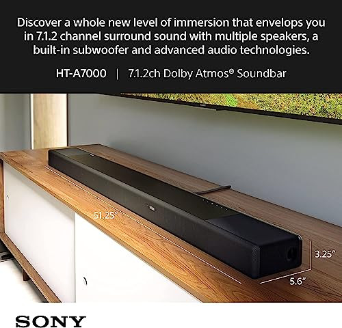 Sony Ht A7000 A Series Premium Soundbar 7.1.2Ch 8K 4K 360 Ssm Home
