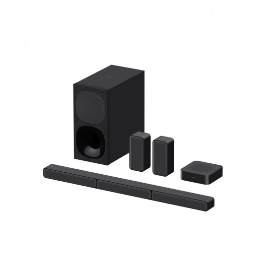Sony HT-S40R Real 5.1ch Dolby Audio Soundbar for TV with Subwoofer & Wireless Rear Speakers, 5.1ch Home Theatre System