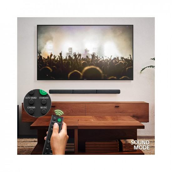 Sony HT-S40R Real 5.1ch Dolby Audio Soundbar for TV with Subwoofer & Wireless Rear Speakers, 5.1ch Home Theatre System