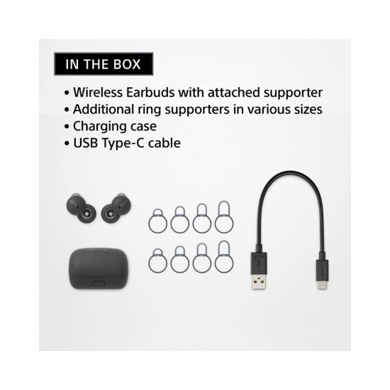 Sony LinkBuds WF-L900 Truly Wireless Bluetooth in Ear Earbuds, Open-Ring Design, Ambient Sound, 17.5 Hrs Battery, 360RA, Alexa Built-in -White
