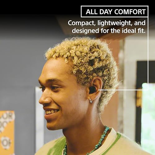 Sony WF-C510 Wireless Bluetooth Earbuds with Mic TWS in Ear Ambient Sound Mode Small and Comfortable IPX4 Quick Charge Multipoint Connectivity Customized EQ Up to 22 Hours Battery- Black