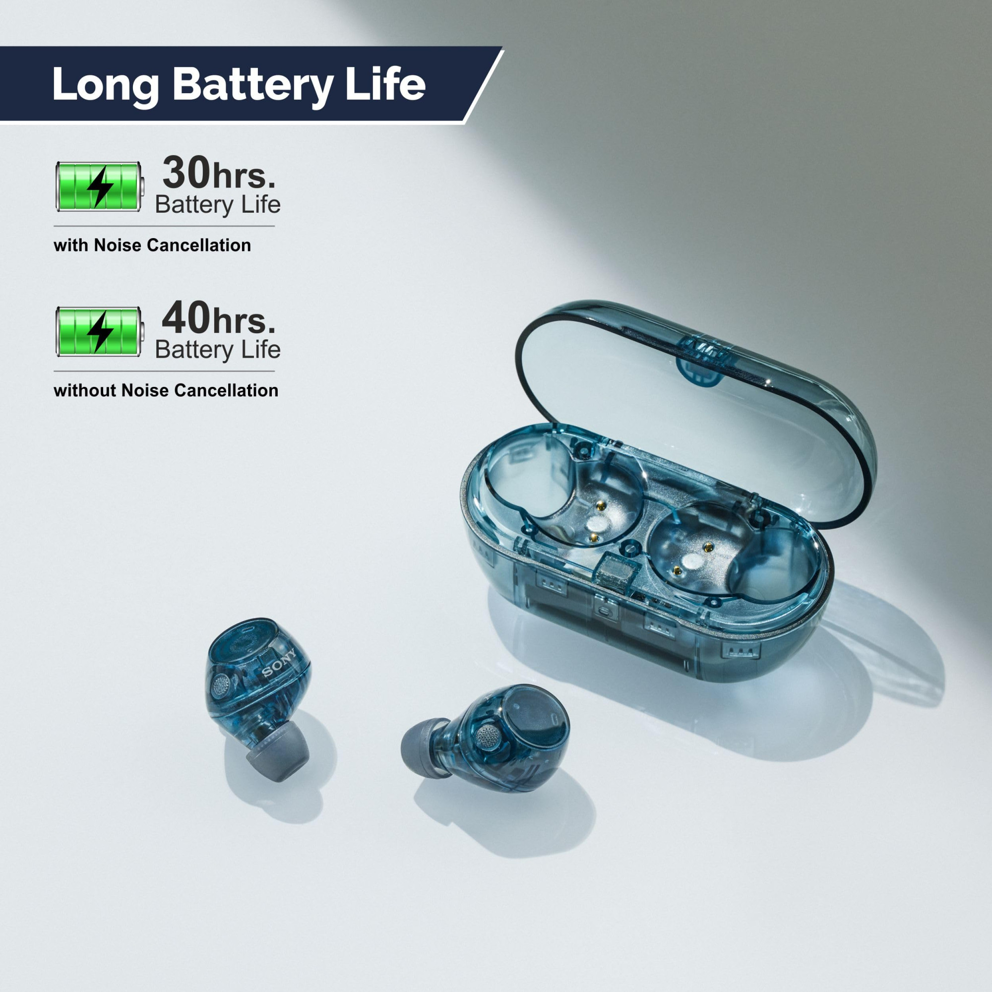 Sony WF-C710NSA  Dual Noise Cancellation Wireless Bluetooth Earbuds  AI Call Quality  40Hrs Battery wo ANC  30Hrs Battery with ANC - Black