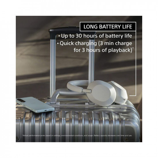 Sony WH-1000XM5 Wireless Industry Leading Active Noise Cancelling Headphones,8 Mics for Clear Calling,40Hr Battery,3 Min Quick Charge = 3 Hours Playback,Multi Point Connectivity,Alexa - Mid Night Blue