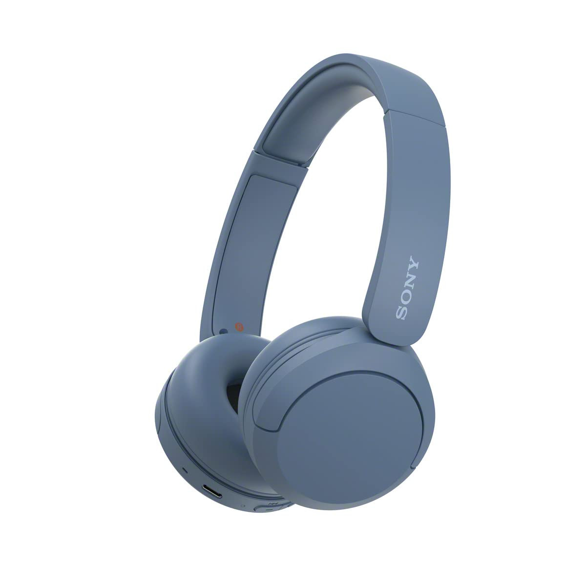 Sony WH-CH520 Wireless Bluetooth Headphones On Ear with Mic Up to 50Hrs Battery Quick Charge DSEE Upscale Multipoint Connectivity Voice Assistant Customized EQ-Blue