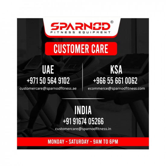 SPARNOD FITNESS SAB-05 Upright Air Bike Exercise Cycle for Home Gym - Dual Action for Full Body Workout - Adjustable Resistance, Height Adjustable seat with Back Rest (DIY Installation)