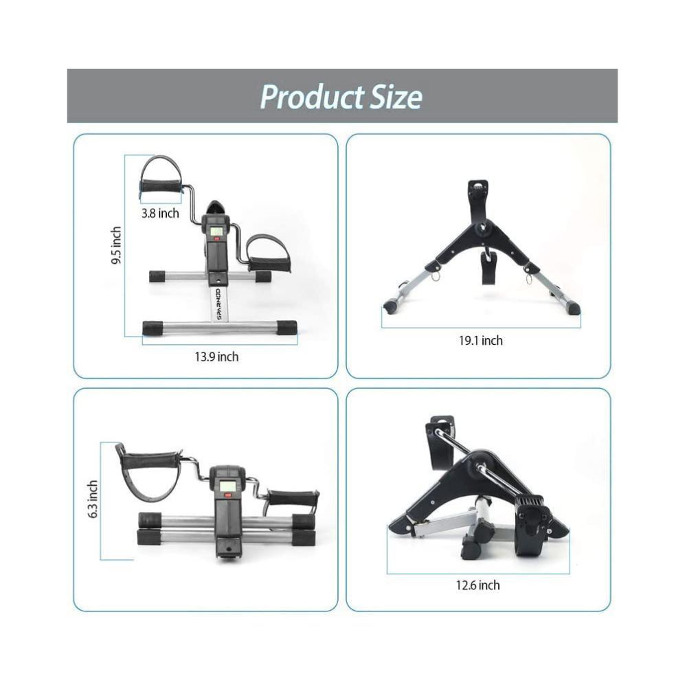Sparnod Fitness SMB-100 Mini Cycle Pedal Exerciser with Adjustable Resistance