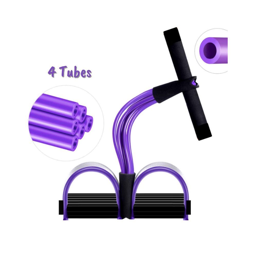 Store77 4-Tube Exercise Pedal Pull Reducer - Resistance Band Yoga Sports Equipment